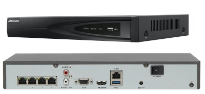 Hikvision NVR harddisk recorder met POE, aansluiting voor 4x IP