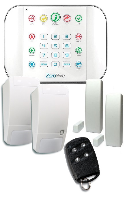 ZeroWire Draadloos Wifi alarmsysteem met Z-Wave domotica